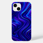 Fluid Marble Cascade iPhone Case - Vet en levendig (Achterkant)