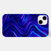 Fluid Marble Cascade iPhone Case - Vet en levendig (Achterkant (horizontaal))