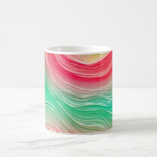 Fluid Marble Line Art Mug Koffiemok (Center)