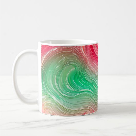 Fluid Marble Line Art Mug Koffiemok (Links)