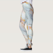 Fluid Marble Pattern with Peach, Gray and Gold Leggings (Links)