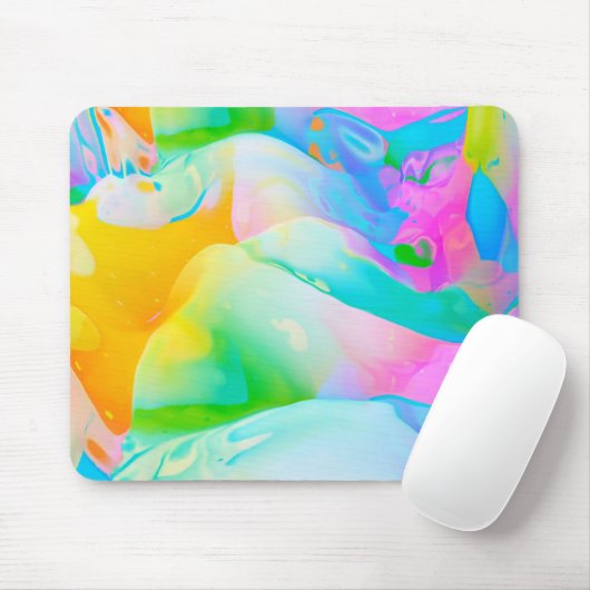 Fluid Neon Abstract Muismat (Met muis)