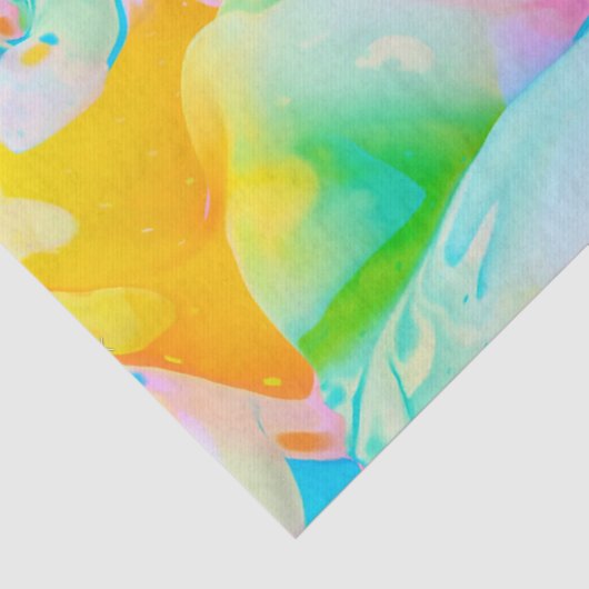 Fluid Neon Abstract Tissuepapier (Detail)