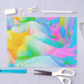 Fluid Neon Abstract Tissuepapier (Craft)