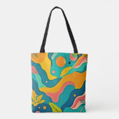Fluid Organic Shapes Art Tote Bag (Achterkant)
