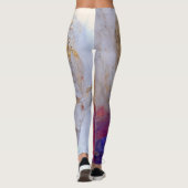 Fluid Paarse en Blue Fusion Leggings (Achterkant)
