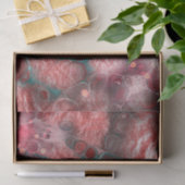 Fluid Paint Rood Blauwgroen Folie Sprankelende Lic Tissuepapier (Geschenk)