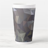 Fluid Symmetry: Het verkennen van Abstracte Ontwer Latte Mok (Voorkant)