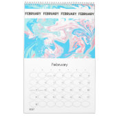 FLUID vloeistofkraakcollage Kalender (Feb 2027)