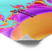 Fluidike Ingebouwde dubbele Helix V1 Art Print (Hoek)