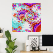 Fluidike Ingebouwde dubbele Helix V1 Art Print (Thuiskantoor)