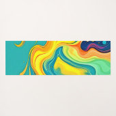 Fluidity of Joy: Abstract Waves Yogamat (Achterkant (horizontaal))