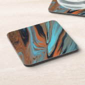 Fluïity Southwest Turquoise Onderzetter (Linkerzijde)