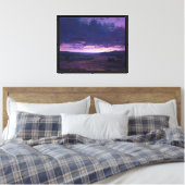 Fluister bij schemering canvas afdruk (Insitu (Slaapkamer))