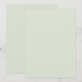 Fluister Groen Effen Kleur Menu (Voorkant / Achterkant)