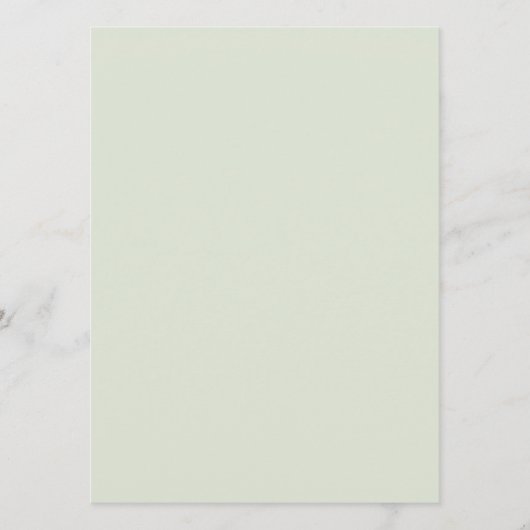 Fluister Groen Effen Kleur Menu (Voorkant)
