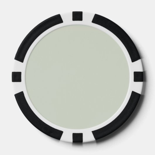 Fluister Groen Effen Kleur Poker Chips (Voorkant)