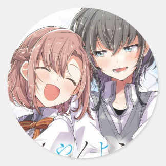 Fluister me een Liefdeslied | Sasakoi | Yuri Manga Ronde Sticker
