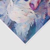 fluister mijn naam, beschermengel, papier collage (Detail)