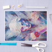 fluister mijn naam, beschermengel, papier collage (Craft)