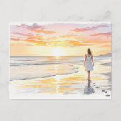 Fluister van de zonsondergang briefkaart (Voorkant)