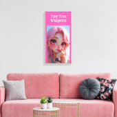 Fluisteraar  canvas afdruk (Insitu (Woonkamer))