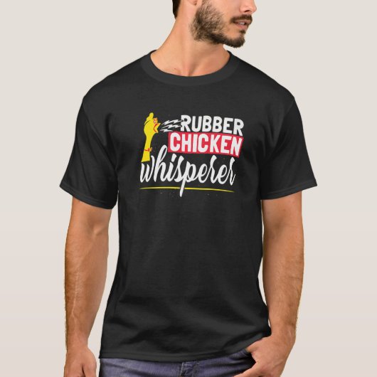 Fluisteraar van Rubberen Kip T-shirt (Voorkant)