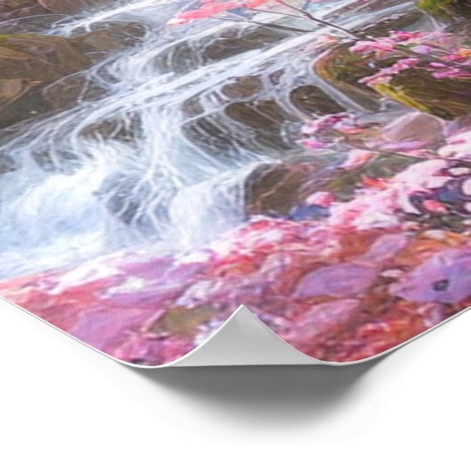 Fluisteren Cascades Poster (Hoek)