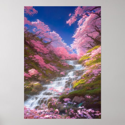 Fluisteren Cascades Poster (Voorkant)