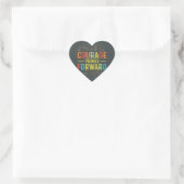 Fluisteren naar sterren hart sticker (Tas)