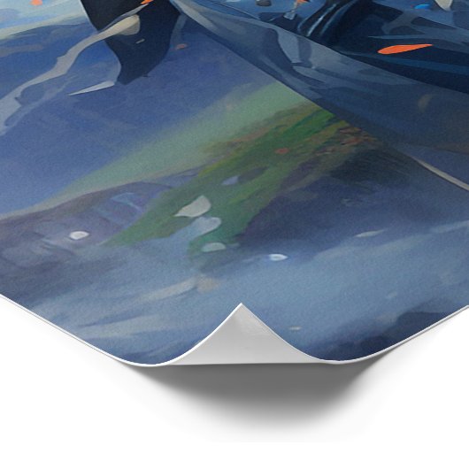 Fluisteren van de hemel: een serene symfonie poster (Hoek)