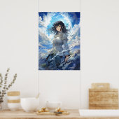 Fluisteren van de hemel: een serene symfonie poster (Keuken)