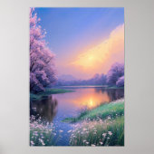 Fluisteren van de rustige avond poster (Voorkant)