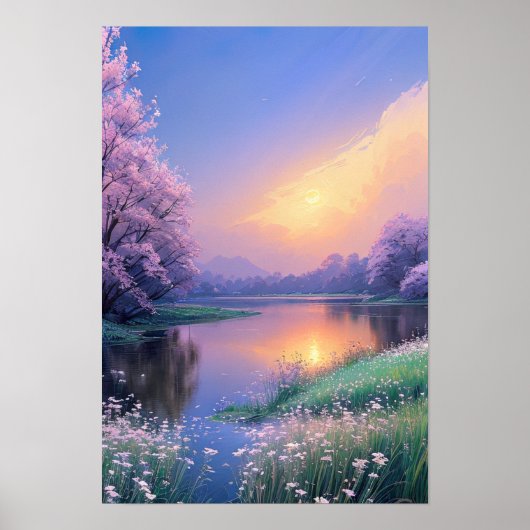 Fluisteren van de rustige avond poster (Voorkant)