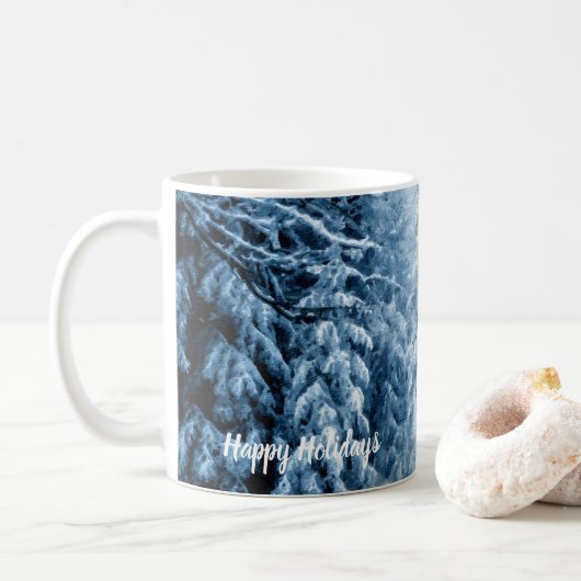 Fluisteren van de winter koffiemok (Met donut)