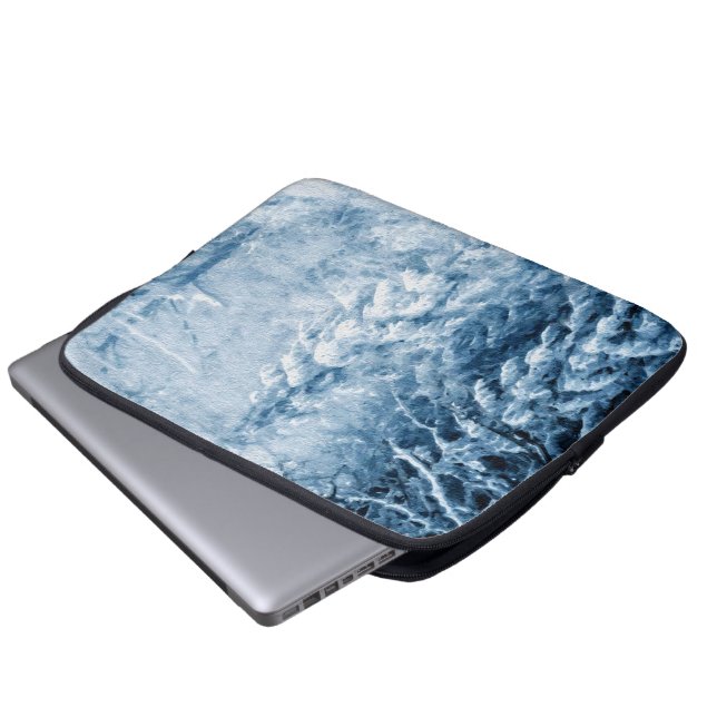 Fluisteren van de winter laptop sleeve (Voorkant onderkant)