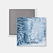 Fluisteren van de winter magneet (Voorkant / Achterkant)