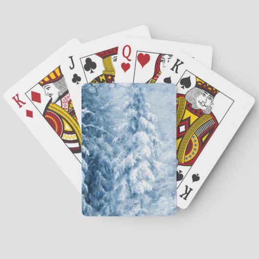Fluisteren van de winter pokerkaarten (Achterkant)