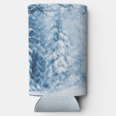 Fluisteren van de winter seltzer blikjeskoeler (Achterkant)
