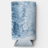 Fluisteren van de winter seltzer blikjeskoeler (Voorkant)