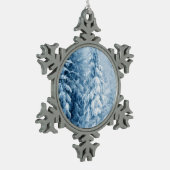 Fluisteren van de winter tin sneeuwvlok ornament (Links)