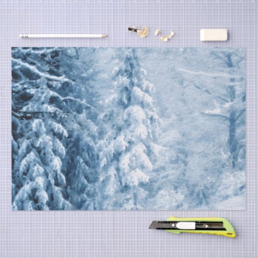 Fluisteren van de winter tissuepapier (Craft)