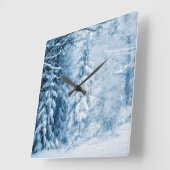 Fluisteren van de winter vierkante klok (Hoek)