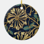 Fluisteren van Elegantie: kamperfoelie Keramisch Ornament (Achterkant)