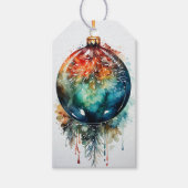 Fluisteren van Evergreen: A Fusion Red & Green Cadeaulabel (Voorkant)