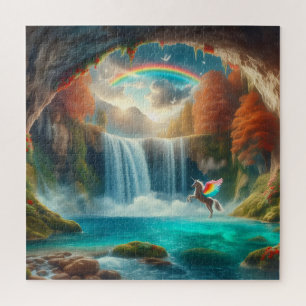 Fluisteren van Fantasy: Eenhoorn's Cascade in de h Legpuzzel
