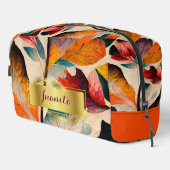 Fluisteren van Herfst Floral Dopp Kit Toilettasje (Rechterhoek)