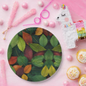 Fluisteren van herfst "Papieren Bord" Leafs Papieren Bordje (Feest)