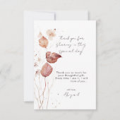 Fluisteren van Herfst Vrijgezellenfeest Bedankkaart (Achterkant)