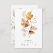 Fluisteren van Herfst Vrijgezellenfeest Bedankkaart (Voorkant / Achterkant)
